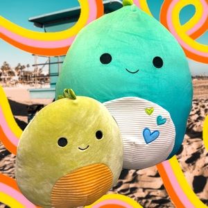 JARRELL AND ARLIE DINOSAUR 8”& 16” SQUISHMALLOW HTF RARE